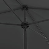 NNEVL Beach Umbrella Anthracite 200x125 cm