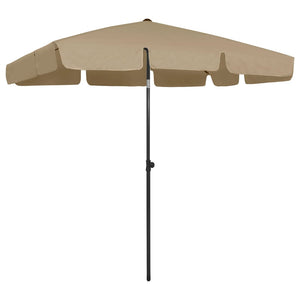 NNEVL Beach Umbrella Taupe 200x125 cm