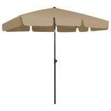 NNEVL Beach Umbrella Taupe 200x125 cm
