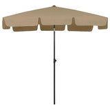 NNEVL Beach Umbrella Taupe 200x125 cm