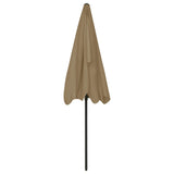 NNEVL Beach Umbrella Taupe 200x125 cm