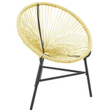 NNEVL Garden Acapulco Chair Poly Rattan Beige