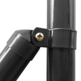 NNEVL Chain Link Fence with Posts and Hardware 1x25 m Grey