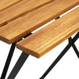 NNEVL Bistro Table 55x54x71 cm Solid Acacia Wood