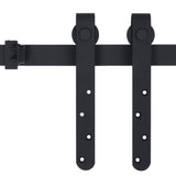 NNEVL Mini Sliding Barn Door Kit Carbon Steel 200 cm