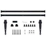 NNEVL Mini Sliding Barn Door Kit Carbon Steel 183 cm