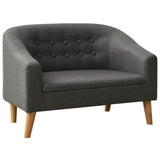 NNEVL Children Sofa Grey Fabric