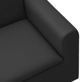 NNEVL Children Sofa Black Faux Leather