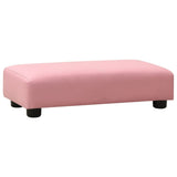 NNEVL Children Sofa with Stool Pink Faux Leather
