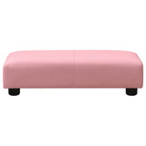 NNEVL Children Sofa with Stool Pink Faux Leather