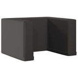 NNEVL 2-in-1 Children Sofa Black Faux Leather