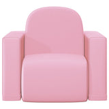 NNEVL 2-in-1 Children Sofa Pink Faux Leather
