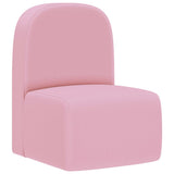 NNEVL 2-in-1 Children Sofa Pink Faux Leather