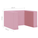 NNEVL 2-in-1 Children Sofa Pink Faux Leather