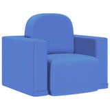 NNEVL 2-in-1 Children Sofa Blue Faux Leather