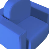 NNEVL 2-in-1 Children Sofa Blue Faux Leather