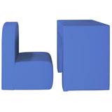 NNEVL 2-in-1 Children Sofa Blue Faux Leather
