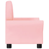 NNEVL Children Sofa Pink Faux Leather