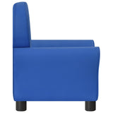NNEVL Children Sofa Blue Faux Leather