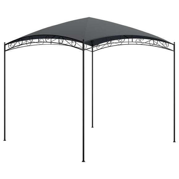 NNEVL Gazebo 3x3x2.65 m Anthracite 180 g/m²