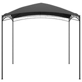 NNEVL Gazebo 3x3x2.65 m Anthracite 180 g/m²