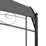 NNEVL Gazebo 3x3x2.65 m Anthracite 180 g/m²