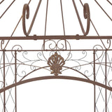NNEVL Garden Pavilion Antique Brown 400x258x378 cm Iron