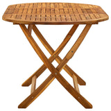 NNEVL Folding Garden Table 160x85x75 cm Solid Acacia Wood
