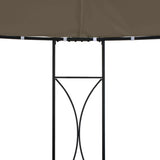 NNEVL Gazebo 300x290 cm Taupe Round