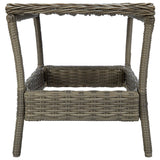 NNEVL Garden Table Brown 45x45x46.5 cm Poly Rattan
