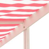 NNEVL Sandbox with Adjustable Roof Fir Wood White and Red UV50