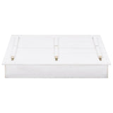 NNEVL Sandbox Fir Wood White 95x90x15 cm
