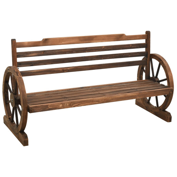 NNEVL Garden Bench 142 cm Solid Firwood