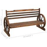 NNEVL Garden Bench 142 cm Solid Firwood