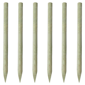 NNEVL Fence Posts 6 pcs Wood 150 cm