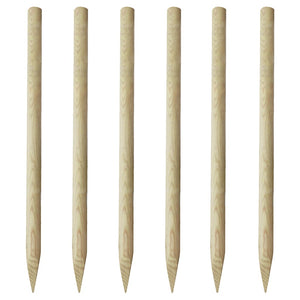 NNEVL Fence Posts 6 pcs Wood 170 cm