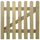 NNEVL Garden Gate Wood 100x100 cm