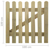 NNEVL Garden Gate Wood 100x100 cm