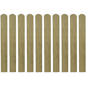 NNEVL Impregnated Fence Slats 10 pcs Wood 80 cm