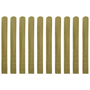 NNEVL Impregnated Fence Slats 10 pcs Wood 100 cm