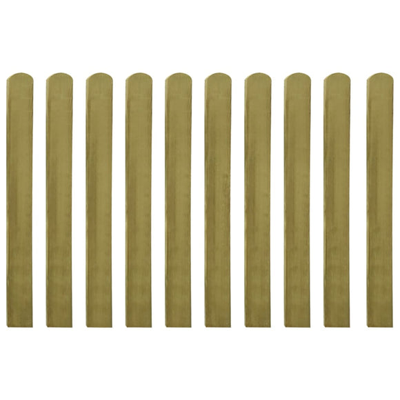 NNEVL Impregnated Fence Slats 10 pcs Wood 100 cm