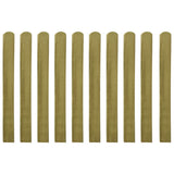 NNEVL Impregnated Fence Slats 10 pcs Wood 100 cm