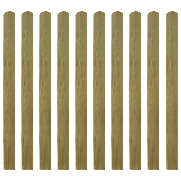 NNEVL Impregnated Fence Slats 10 pcs Wood 120 cm