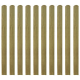 NNEVL Impregnated Fence Slats 10 pcs Wood 120 cm