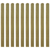 NNEVL Impregnated Fence Slats 10 pcs Wood 120 cm