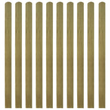 NNEVL Impregnated Fence Slats 10 pcs Wood 140 cm
