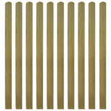 NNEVL Impregnated Fence Slats 10 pcs Wood 140 cm
