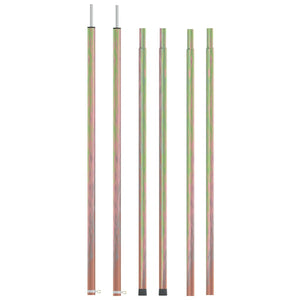 NNEVL Telescopic Tent Poles with Length of 170-255 cm 2 pcs Galvanised Steel