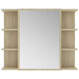 NNEVL 4 Piece Bathroom Furniture Set Sonoma Oak Engineered Wood