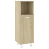 NNEVL 4 Piece Bathroom Furniture Set Sonoma Oak Engineered Wood